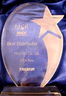 ＩＤＥＸ社およびトレバー社から”ベストディストリビュータ賞”を受賞しました。